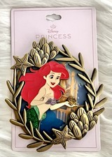 Disney Little Mermaid Ariel 3 1/2” x 3” Framed Jumbo Pin on Pin picture
