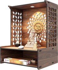 Wooden Pooja Mandir Hindu Temple Home Altar 15.5