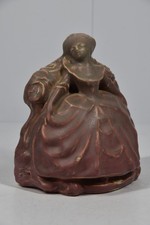 Antique Rookwood Bookend Woman Ballroom Gown Dress Stamped 1916 Pottery #2185 picture