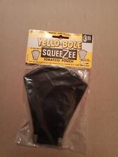 Vintage Yello Bole Leather Loose Leaf Tobacco Pouch Pipe Accessory SQUEEZEE picture