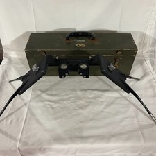VINTAGE US ARMY MAP READER MIRROR STEREOSCOPE ~ WOOD CASE ~ MODEL SF-1 picture