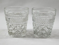 Vintage ANCHOR HOCKING Wexford Old Fashioned 8 oz on the rocks Tumbler set of 2 picture