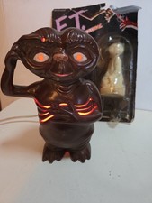 Vintage 1980s E.T. Night Light Lamp Hand Made Ceramic. With Paintable Figure picture