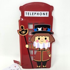 New Disney Parks It's a Small World Beefeater Zip Case UK Telephone Booth A25EFM picture