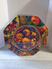 Vintage Crabtree & Evelyn London Collectible Tin Octagon Fruit Themed  1993 picture