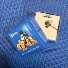 RARE 2000s Disney 14kt Gold Mickey Mouse Fine Jewelry Pendant picture