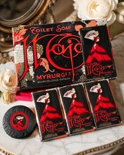 Vintage Myrurgia Maja Toilet Soap Gift Set Barcelona Spain Flamenco Lady 4 Soaps picture