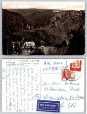 Waldkurhaus Waldlust Bad Berneck Fichtelgebirge Germany RPPC Postcard 1963 picture