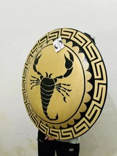 Shield Greek Armor Shield Hoplite Scorpion Handmade 30 Inch Round picture