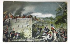 Antique PC Battle of Waterloo European War / Historical Postcard Early 1900s picture