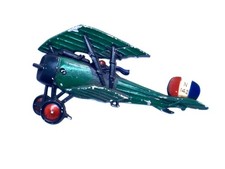 Vintage 1975 Homco Bi-Plane Wall Plaque 1232-BX-A 1975 picture