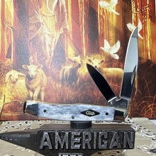 Custom Case XX Gray Bone Texas Jack SS 2-Blade SS Slipjoint Pocketknife picture