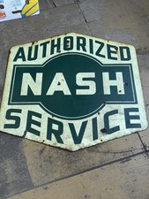 Vintage 1937 nash dealership sign   picture
