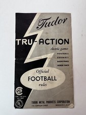 Tudor Tru-Action Electric Games Official Football Rules Booklet 1950-60s? picture