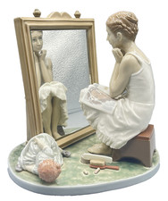 DEFECTIVE Lladro NORMAN ROCKWELL Figurine 1411 DAY DREAMER NO Orig Box   G3D picture