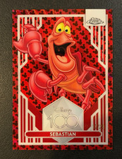 2023 Topps Chrome Disney 100 Sebastian Red and Black Wave Refractor #/28 NM picture