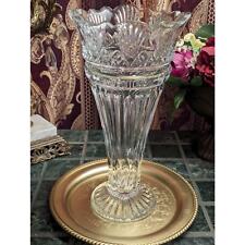 Large Ornate Shannon of Ireland 22% Lead Crystal Vase by Godinger  picture
