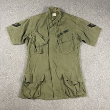 Vintage 60s OG-107 Ripstop Shirt Small Short Sleeve Slant Pockets US Air Force picture