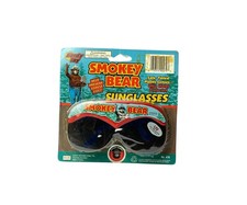 Vintage 90s Smokey Bear Gordy Toy Sunglasses Officially Licensed Plastic NEW OLD picture
