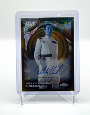 2026 Topps Chrome Star Wars: Grand Admiral Thrawn Lars Mikkelsen Auto #33 /50 picture