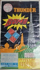 Vintage Thunder Bomb Firecracker Label picture
