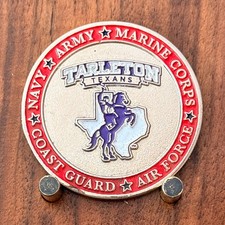 Tarleton State University Texans Veterans Challenge Coin W#26 picture