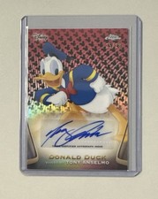 2025 Topps Chrome Disney Donald Duck Tony Anselmo Mickey Mouse Auto /28  picture