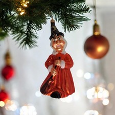 Christopher Radko Bea Witch VTG 1996 Handblown Glass Halloween Ornament 7