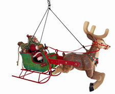 Vintage 1999 RARE  Possible Dreams Busy Bouncers Santa in Sleigh picture