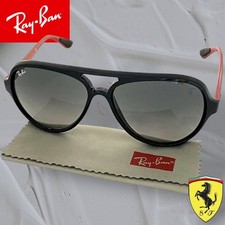 Ray-Ban RB4125M Scuderia Ferrari Aviator Sunglasses F644/71 57mm Italy Made picture