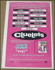 1995 Clueless Print Ad Movie Soundtrack Advertisement Clipping 7.25