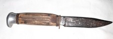 Antique Fixed Blade Hunting knife Carbon Steel picture