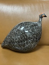 La Pintade Black Speckled White French Guinea Hen Heidi Caillard 8” H picture