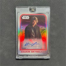 2022 Topps Star Wars Signature Hayden Christensen Anakin Skywalker Auto Red 1/1 picture