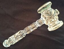 Italian Lead Crystal 24 PBO Gavel Mallet Hammer Made in Italy VTG Kristacolor picture