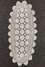 100% Cotton White Color Handmade Crochet Lace 15x33
