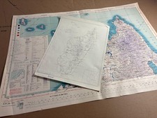 ZZ 1944 North Madagascar Majunga Diego Suarez Brit Military & small map ofIsland picture