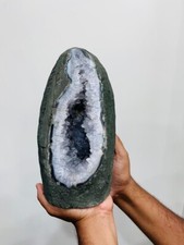 Large 10.5LBS Amethyst Crystal Geode Dark Amethyst Purple Crystal Cluster 9inch picture