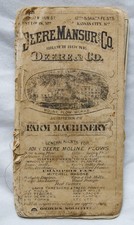 Antique 1877 John Deere Mansur & Co Ledger RARE Journal of Agriculture & Farmer picture