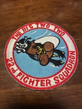 Vintage USAF 22nd Fighter Squadron Patch picture
