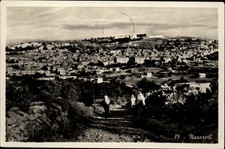 RPPC Nazareth Israel view vintage postcard m447 picture
