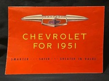 1951 Chevrolet Sales Brochure - Vintage - 1950 printing in Very Good Condition picture