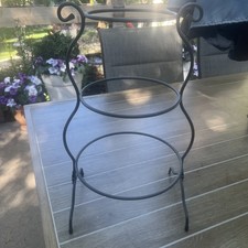 Longaberger TALL Wrought Iron 3 Tiered MIXING BOWL STAND Holder Display 18” picture