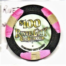 River City Casino 1995 New Orleans 100 Dollar Gaming Chip as pictured picture