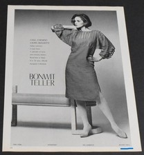 1984 Print Ad Fashion Lady Legs Heels Blonde Gorgeous Dress Bonwit Teller Art HL picture