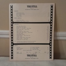 Vintage The Still Restaurant Menu Tranquility New Jersey picture