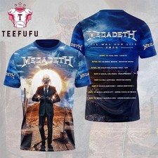 Megadeth 2026 Live Tour Metal Fan Favorite All size  T-shirt picture