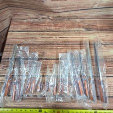 Vtg Allis-Chalmers screwdriver set orange/clear 13 pieces Phillips & flat head picture