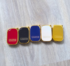 Set of 5 Pocket Lighters, Multicolor w/ “LIGHTER” Label, Gold Trim picture