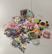 Over 5 Lbs Nostalgic 2000s Girl Junk Drawer Lot Animal Jam Shopkins Jewelry  picture